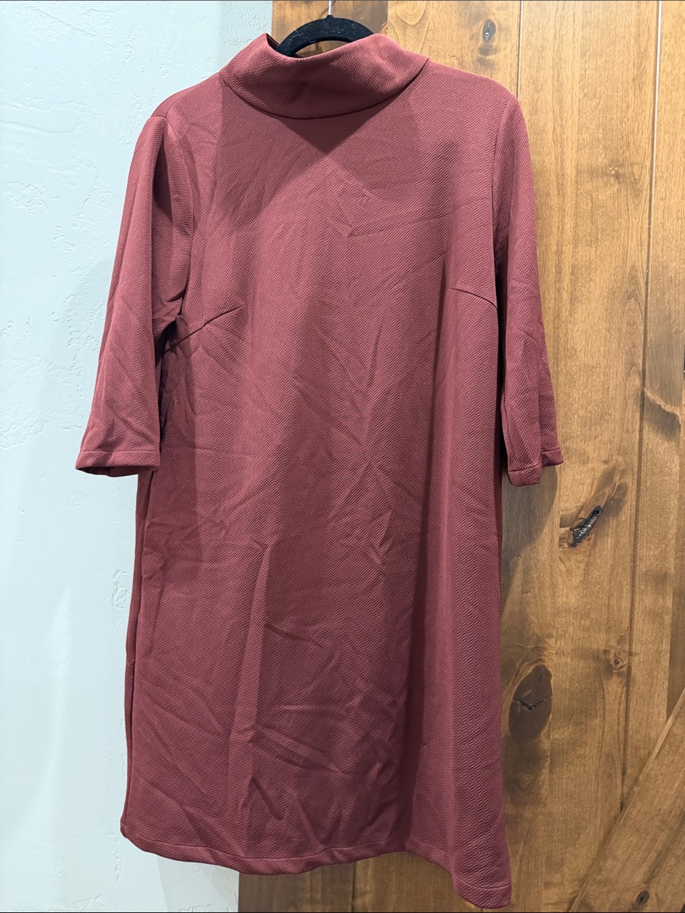 Skunkfunk Mauve Turtleneck Midi Dress